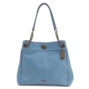 Coach Pre-owned Pre-owned Tyg totevskor Blue, Dam