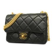 Chanel Vintage Pre-owned Laeder axelremsvskor Black, Dam