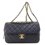 Chanel Vintage Pre-owned Laeder axelremsvskor Black, Dam