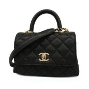 Chanel Vintage Pre-owned Laeder handvskor Black, Dam