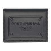 Dolce & Gabbana Präglad Kortplånbok Black, Herr