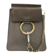 Chloé Pre-owned Pre-owned Tyg axelremsvskor Beige, Dam