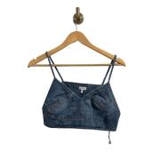 Loewe Pre-owned Pre-owned Denim toppar Blue, Dam