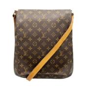 Louis Vuitton Vintage Pre-owned Canvas axelremsvskor Brown, Dam