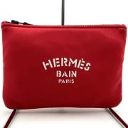 Hermès Vintage Pre-owned Tyg necessrer Red, Dam