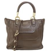 Bally Pre-owned Pre-owned Tyg totevskor Brown, Dam