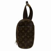 Louis Vuitton Vintage Pre-owned Canvas axelremsvskor Brown, Dam