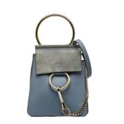 Chloé Pre-owned Pre-owned Tyg axelremsvskor Blue, Dam