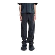 Entire Studios Svart Tvättad Straight-Leg Sweatpants Black, Herr