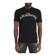 John Richmond Herrmode T-shirt Wolir Black, Herr