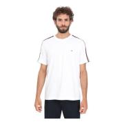 Tommy Hilfiger Global Stripe T-shirt Vit White, Herr