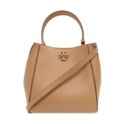 Tory Burch Grained Leather Shoulder Bag Beige Beige, Dam