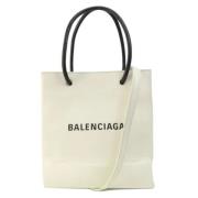 Balenciaga Vintage Pre-owned Tyg balenciaga-vskor Beige, Dam