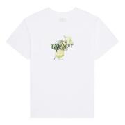 Givenchy T-shirt med citronmönster och rund hals White, Herr