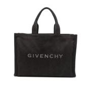 Givenchy Svarta väskor med signaturbroderi Black, Herr