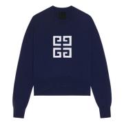 Givenchy Blå Tröja med 4G Emblem Blue, Dam