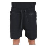 Moschino Mäns Logo Banded Shorts Black, Herr