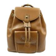 Gucci Vintage Pre-owned Tyg gucci-vskor Brown, Dam