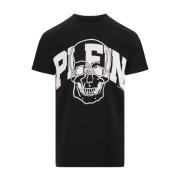 Philipp Plein Svart Skull Grafisk T-shirt Black, Herr