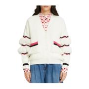 Silvian Heach Dam Cardigan Sweater White, Dam