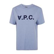 A.p.c. Himmelblå Chino T-shirt Blue, Dam