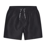 Karl Lagerfeld Tape Short Boardshorts Badkläder Herr Black, Herr