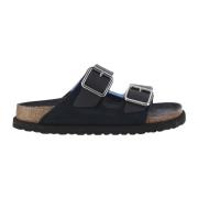 Birkenstock Marinblå Mocka Sandaler Kork Sula Blue, Dam