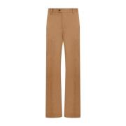 Alexander McQueen Rik Kamel Kamerarem Chino Byxor Beige, Herr