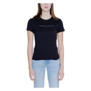 Tommy Jeans Linear Tee Höst/Vinter Kollektion Bomull Black, Dam