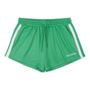 Sporty & Rich Broderade Roller Shorts Green, Dam