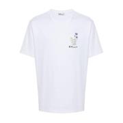 Bally Vita T-shirts och Polos White, Herr