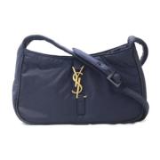 Yves Saint Laurent Vintage Pre-owned Tyg axelremsvskor Blue, Dam