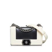 Chanel Vintage Pre-owned Laeder crossbodyvskor Black, Dam