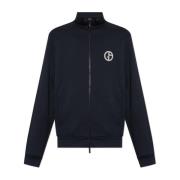 Giorgio Armani Sweatshirt med logotyp Blue, Herr