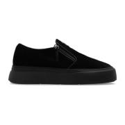 Giuseppe Zanotti Slip-on skor med logotyp Black, Herr