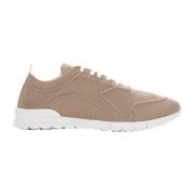 Kiton Canvas Sneaker med Halkfri Sula Beige, Herr