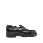 Bally Svarta Platta Skor Elegant Stil Black, Herr