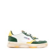 Autry Distressed Color-Block Lädersneakers Multicolor, Herr