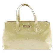 Louis Vuitton Vintage Pre-owned Tyg louis-vuitton-vskor Beige, Dam