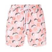 Barba Polyester Badshorts med Sidofickor Multicolor, Herr