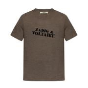 Zadig & Voltaire T-shirt 'Tommy' Brown, Herr