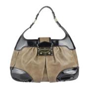 Louis Vuitton Vintage Pre-owned Tyg louis-vuitton-vskor Beige, Dam