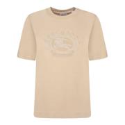 Burberry Minimalist Logo T-shirt Beige, Dam