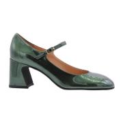 Status Klassiska Mary Jane Pump Skor Green, Dam