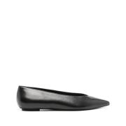 Stuart Weitzman Svarta Lina Platta Skor Black, Dam