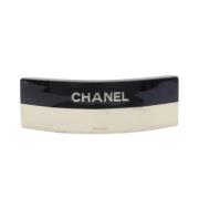 Chanel Vintage Pre-owned Metall hrspnnen Black, Dam