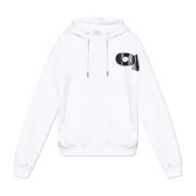 Off White Sweatshirt med logotyp White, Herr