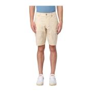 Jeckerson Beige Casual Bermuda Shorts Beige, Herr