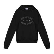 Off White Sweatshirt med logotyp Black, Herr