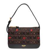 Moschino Axelväska med logotyp Brown, Dam